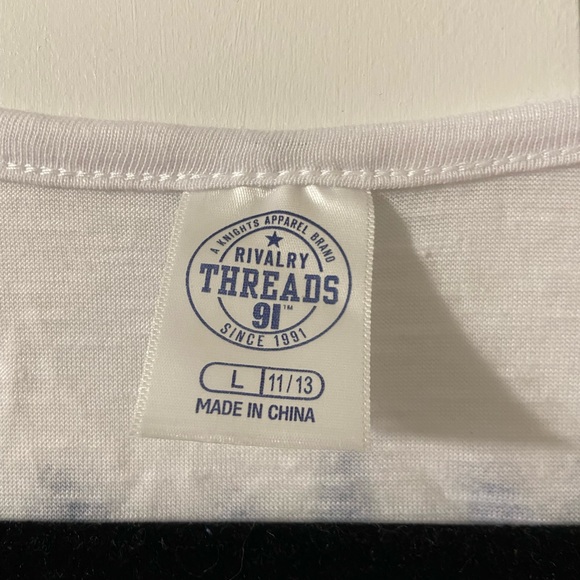 NWT Rivalry Threads Blue White Michigan Racerback Tank - Size L - Picture 2 of 4